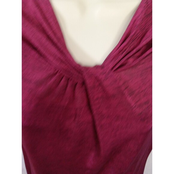 liz claiborne career top large Burgundy Sleeveless lined - Picture 2 of 8